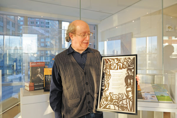 Covering Battery Park City 1 In the 1970s and 1980s, Allan Kornblum blazed the way for small, independent publishers who wanted to bring poetry to wider audiences. An exhibit from Kornblum's Toothpaste Press and Coffee House Press will be at Poets House through June 4. Downtown Express photo by Terese Loeb Kreuzer