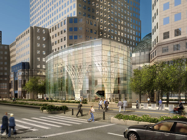 New look & name for the World Financial Center 1 Rendering of the new entrance to Brookfield Place.