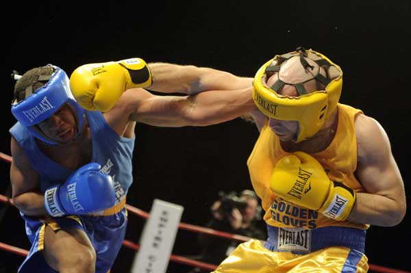 Three Rounds of Boxing 7 Photo courtesy of the NY Daily News Golden Gloves Back in the day: Max Tassy (left) and Daniel Girace, in a 2011 Golden Gloves 201-pound novice bout.