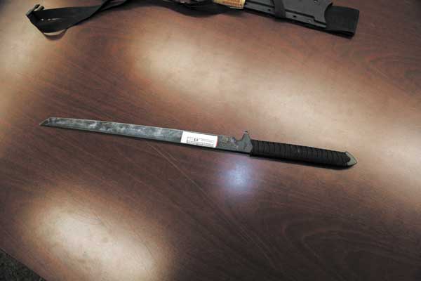 Man gets 240 years in East Village hostage incident 3 A samurai sword is displayed in the office of the Manhattan district attorney