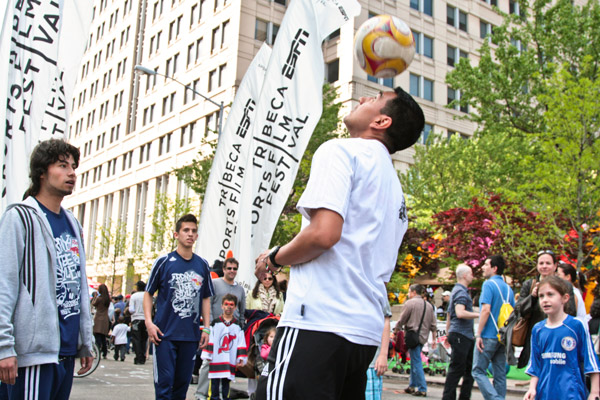 Family Festival keeps it fresh 2 Image courtesy of the Tribeca Film Festival Play ball — on April 27, at ESPN Sports Day.