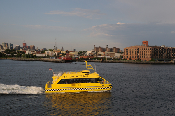 Free Red Hook ferry service to be added May 25 1 New York Water Taxi provides free ferry service between Lower Manhattan and the Ikea store in Brooklyn, passing some of the historic warehouses that line the Brooklyn shoreline. (Photo: Terese Loeb Kreuzer)