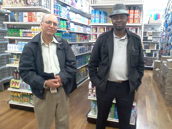 99 Cents Creation Returns to Chelsea 2 Photo by Scott Stiffler Back in business: 99 Cents Creation owner Afsar Khan, left, and General Manager Diaman.