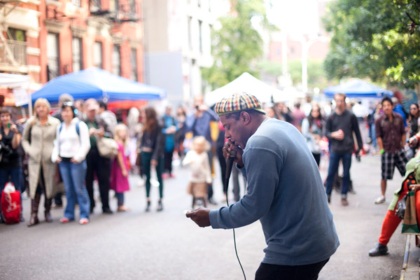Rhyme Machine 2 Photo courtesy of the artist and La MaMa Kid Lucky, at the 2011 La MaMa World Block Party.