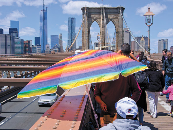 Artful Backdrop for Birthday Bridge 2 Downtown Express photo by Milo Hess