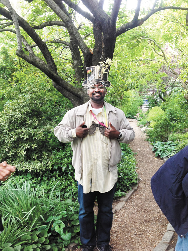 Hats off — make that on! — to 40 years at Liz Christy 3 Photos by Don Loggins