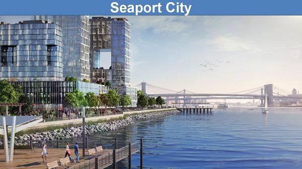 Mayor’s got a plan to protect Downtown from storms 3 Rendering of "Seaport City," Mayor Bloomberg's idea to build a Battery Park City-type neighborhood on the East River.
