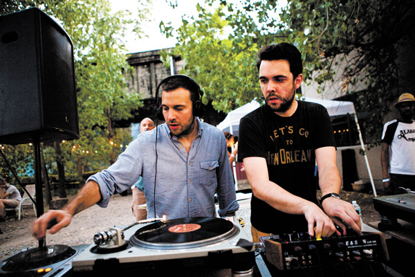 Bleep-Bloops: New York’s Groovy Dance Music Shows 4 Photo courtesy of the artists Mister Saturday Night: Eamon Harkin (right) and Justin Carter, in the process of turning up.