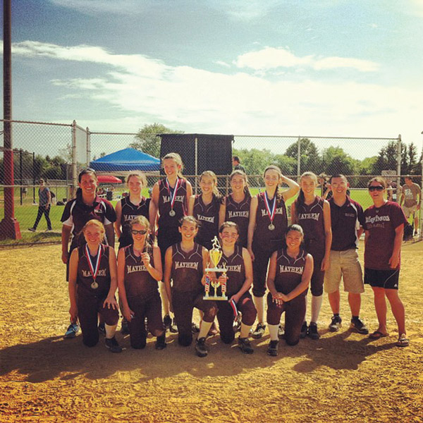 Downtown girls take 2nd in Long Island tourney 1 Photo by Scott Thode Manhattan Mayhem posing with their second place trophy.