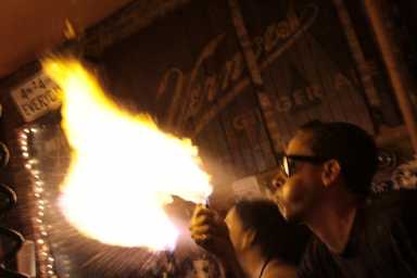 motor city, flames