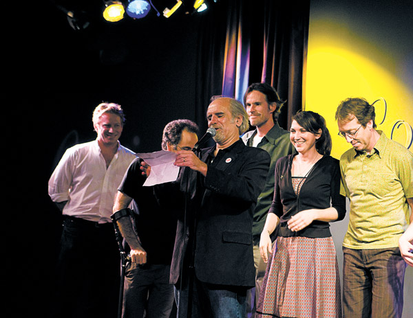 Photo by Matt Bresler Andy Christie’s “The Liar Show” challenges the audience to ferreting out who’s telling a tall tale — and rewards them with a T-shirt.