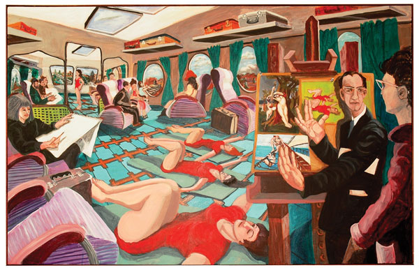 Just Do Art! Oct. 9, 2013 3 Image courtesy of the artist and Hudson Guild Gallery Eve Le Ber’s “The Art Train” is on view through Nov. 5, as part of Hudson Guild’s “8 Women, 8 Singular Voices” exhibit.