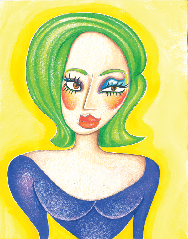Lettuce Give Cabbage 2 Image courtesy of the artist Dozens on the wall, but only one on the floor: Hedda Lettuce unveils 100 self-portraits, at a Dec. 6 Chelsea Eye Art Gallery event.