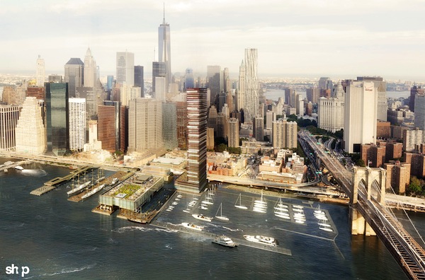 City says Seaport tower is NOT on hold 1 Image courtesy of the Howard Hughes Corp. Rendering of Howard Hughes Corp.’s plan for the Seaport. Image courtesy of Howard Hughes Corp.