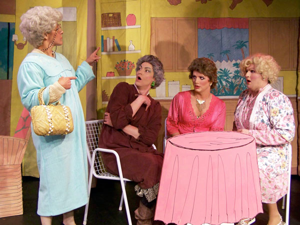 Thank You for Being Funny 2 Photo by Max Ruby Guys, as gals! The unauthorized “Golden Girls” musical pits four 60+ Miami roommates against noisy neighbor Ricky Martin.