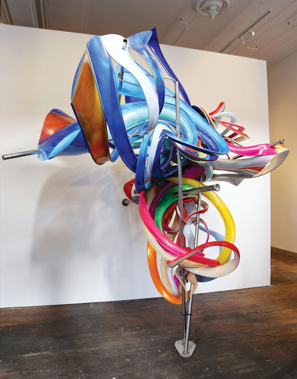 Buhmann on Art, Jan. 29, 2014 2 Image courtesy of Peter Freeman, Inc., New York At Peter Freeman, Inc. through Feb. 22: Frank Stella’s “K.56” (large version; 2013; paint on Acrylonitrile Butadiene Styrene and stainless steel; 114.2 x 106.3 x 82.7 inches | 290 x 270 x 210 cm).