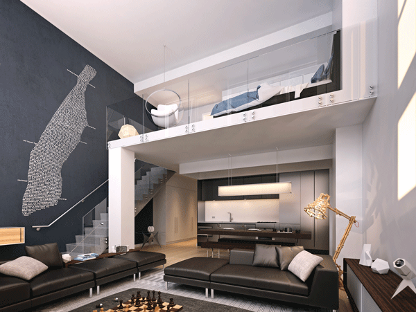 Riverfront revewal up by Hell’s Kitchen 1 Photo courtesy of Related Companies A penthouse at Related’s One MiMa Tower, 460 West 42nd Street.