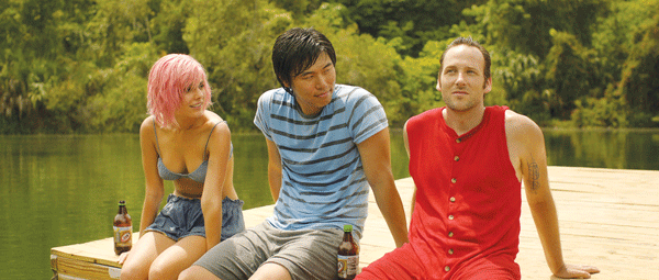 Caitlin Stasey, Charles Chu and Ryan O’Nan.  Photo courtesy  of the filmmakers & AAIFF