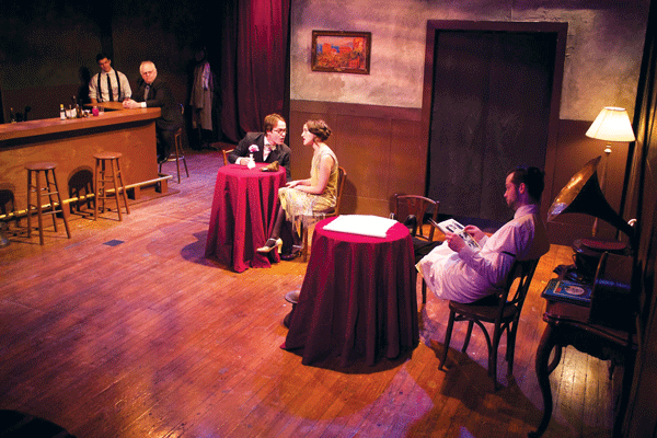 L to R: Nick Ritacco, John Robert Tillotson, Thomas Christopher Matthews, Keilly McQuail and Ryan Trout.  Photo by Leah Caddigan 