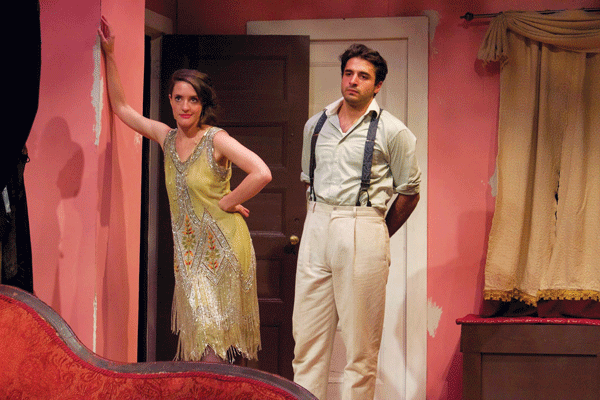 Keilly McQuail (as Isabelle) has a mastery of comic timing, while the performance of Michael Labbadia (as the opera singer) is as much about heart as it is about craft.   Photo by Leah Caddigan 