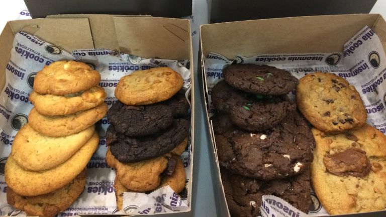 Free Insomnia Cookies for the bakery's 8th Manhattan location 1 insomnia cookies amny cropped