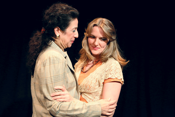Just Do Art, Week of Sept. 25, 2014 3 L-R: Christine Verleny as Joyce and Laurie Schroeder as Judy, in “Daughters of the Sexual Revolution.” Photo by Gerry Goodstein