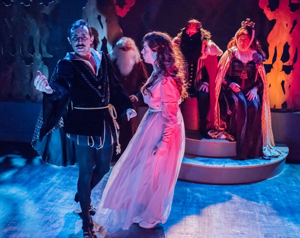 Scrambled plans and a screwball solution 1 “Hamlet” gets murdered by desperate thespians, in “Rollo’s Wild Oat.” Photo by Stephen Leong