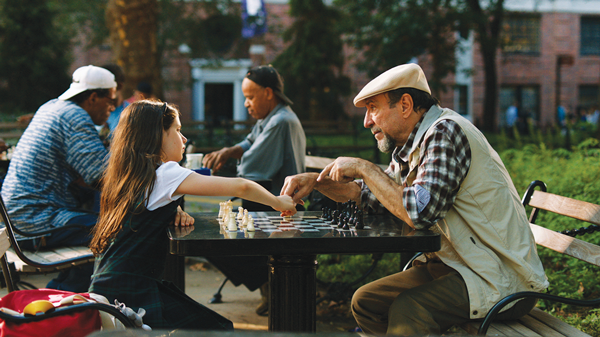 Village kids know there’s no place like home 1 Max (Makenna Ballard) and Norman (F. Murray Abraham) lock horns and match wits, in Washington Square Park.