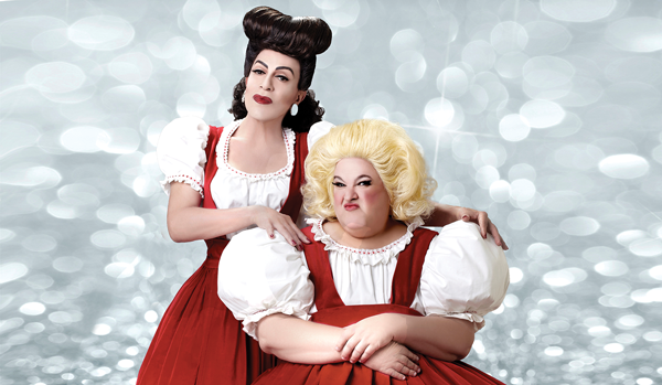 Just Do Art: The Winterfresh Edition 5 Love hurts: Joey Arias as Joan and Chris March as Christina, in the domestic disturbance that is “Christmas With The Crawfords.” Photo by Steven Menendez