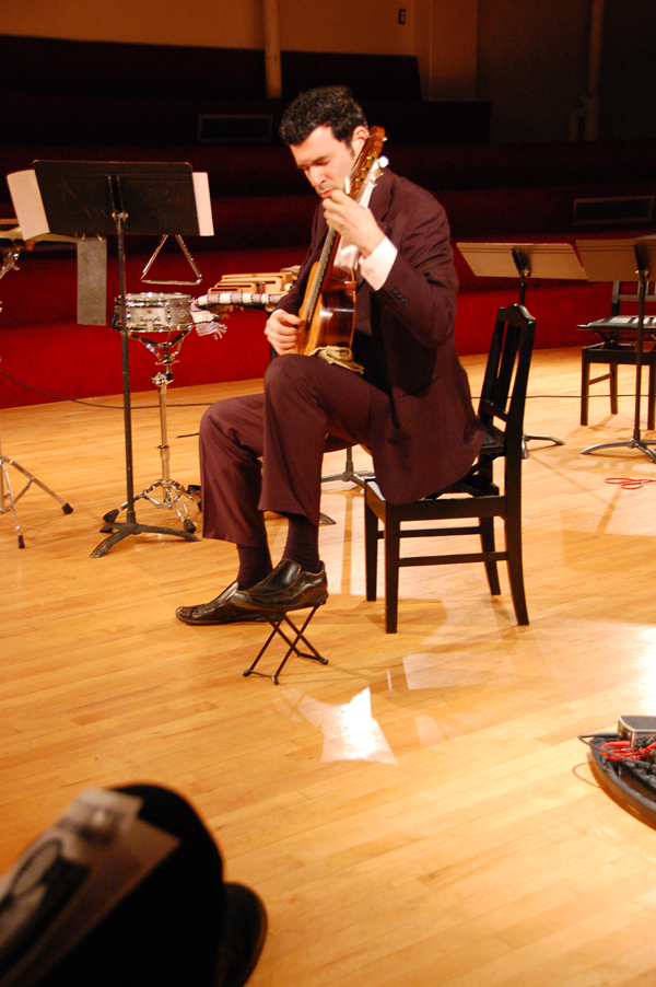 Nadev Lev, who teaches classical guitar at the School, gave his latest concert in November.   Courtesy of Third Street Music School