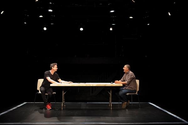 Declaration of interdependence 1 A simple game invented by James Long (left) and Marcus Youssef complicates their friendship, in “Winners and Losers.” Photo by Pavel Antonov