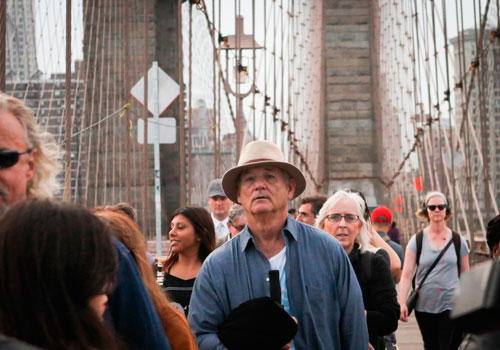 Actor Bill Murray at Monday's . Photo by Jason Speakman/Courtesy of The Brooklyn Paper.