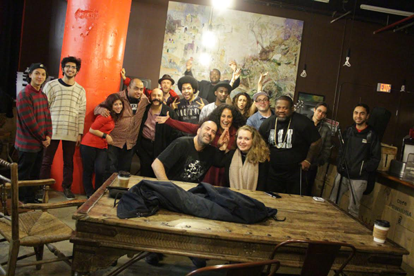 Mike Geffner wants you to express yourself 1 A class photo from a recent Inspired Word gathering, snapped by Michael Geffner, the camera-shy series founder. Photo by Mike Geffner.