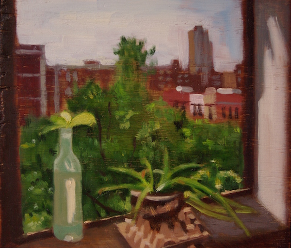 Surf and Turf and Art 1 Satoshi Okada’s “View of Harlem” is one of the Art Month works on view at Burger & Lobster. Image courtesy of the artist.