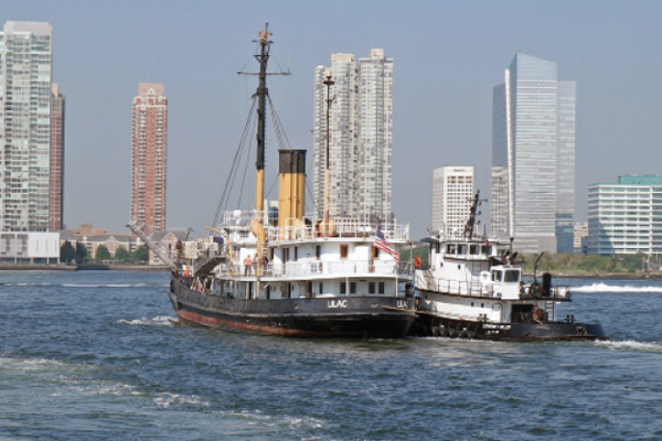 Lilac ship takes a short trip for sauce 1 Downtown Express photo by Milo Hess