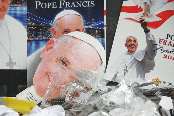 Let there be merch... Pope-aphernalia everywhere! 1 Photo by Milo Hess