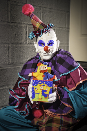 Nightmare Horror Show brings terror to the theater 3 That old mainstay, the killer clown, is put to disturbingly good use at the Nightmare Horror Show. Photo by Michael Blase.