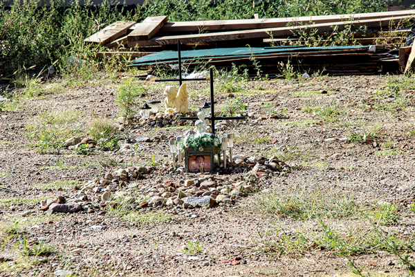 After 2nd Ave. explosion, a slow return to normal 5 Downtown Express Photo By Yannic Rack The shapes of two graves have been marked out with stones and memorials left at the explosion site, in memory of Nicholas Figueroa and Moises Lucan, who both died in the fiery explosion at Second Ave. and E. Seventh St. on March 26.