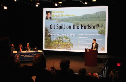 EPA Fast-Tracks Review of GE’s Hudson River Clean-Up 1 nelists at a June 4, 2015 event forum hosted by State Senator Brad Hoylman (at podium) discussed efforts to save the Hudson River from irreversible environmental damage. | COURTESY: OFFICE OF SENATOR BRAD HOYLMAN