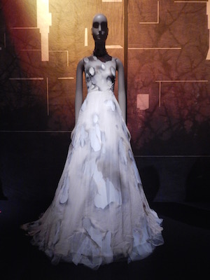 Once upon a time, told with style 2 A Giles Deacon gown from his Fall 2012 collection, illustrating the raggedy dress that Cinderella wears while doing chores (though the dress is not so shabby here). Photo by Lindsay Bu.