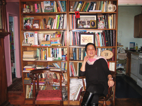 Finding the words with Chinese characters 2 Xu Zi in her Greenwich Village apartment, where she has lived for over 20 years. Photo by Dusica Sue Malesevic.