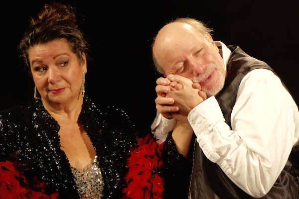 They came from the cold: Winter festivals 3 Deb Armelino and Marc Castle, on the verge of behavior that stays in the titular Nevada town of “Vanya Goes Vegas” — part of the WinterWorks one-act festival. Photo by Michele Becker.