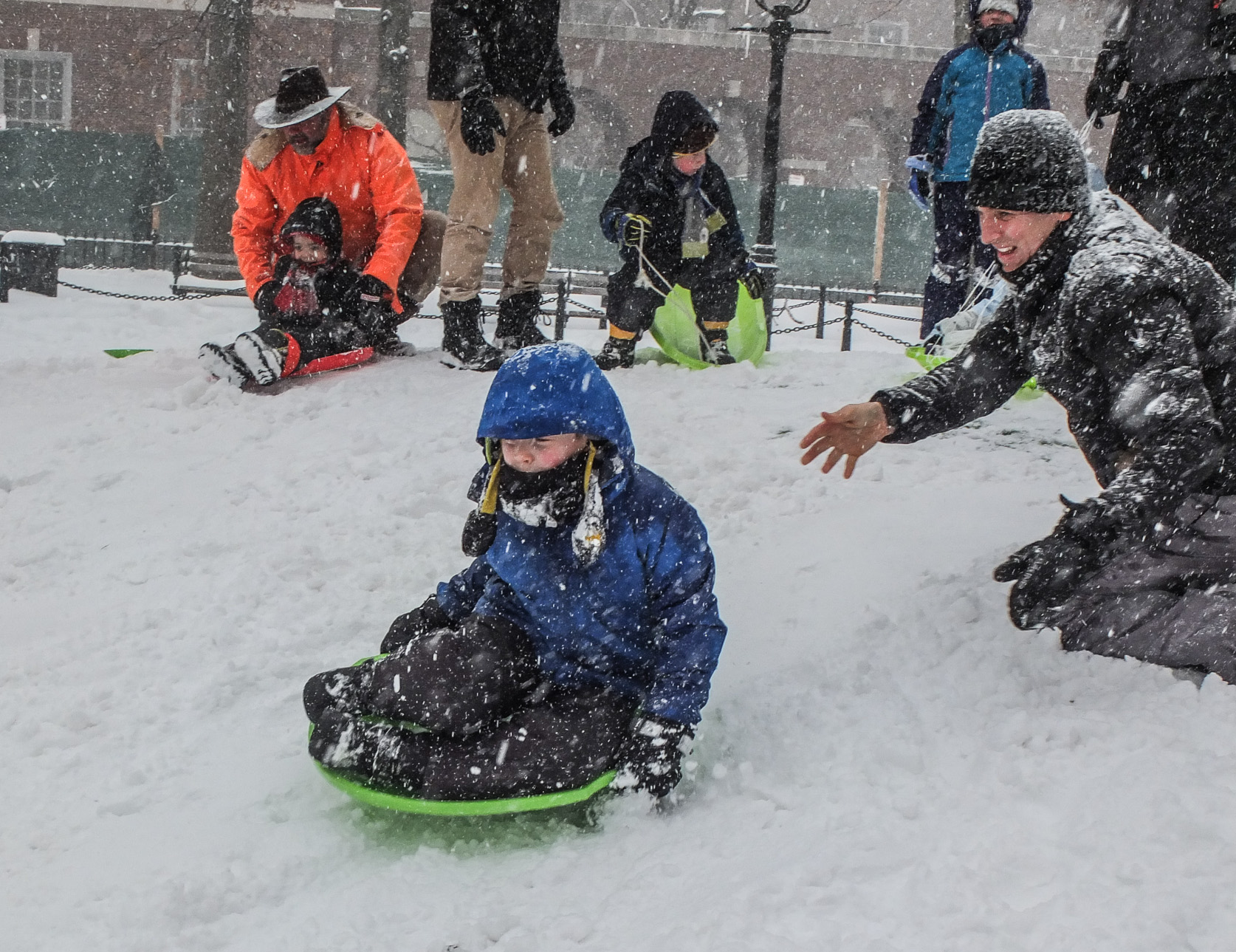 What blizzard? It’s sledding time! 1 Photo by Tequila Minsky