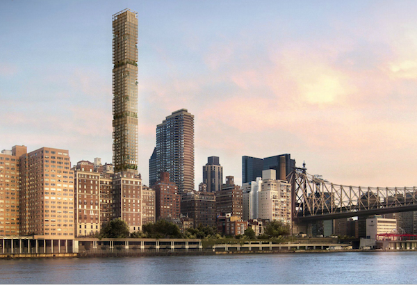 This Supertower May Not Be Coming to A Neighborhood Near You 1 A rendering of Bauhouse Group's 3 Sutton Place. | CUSHMAN & WAKEFIELD