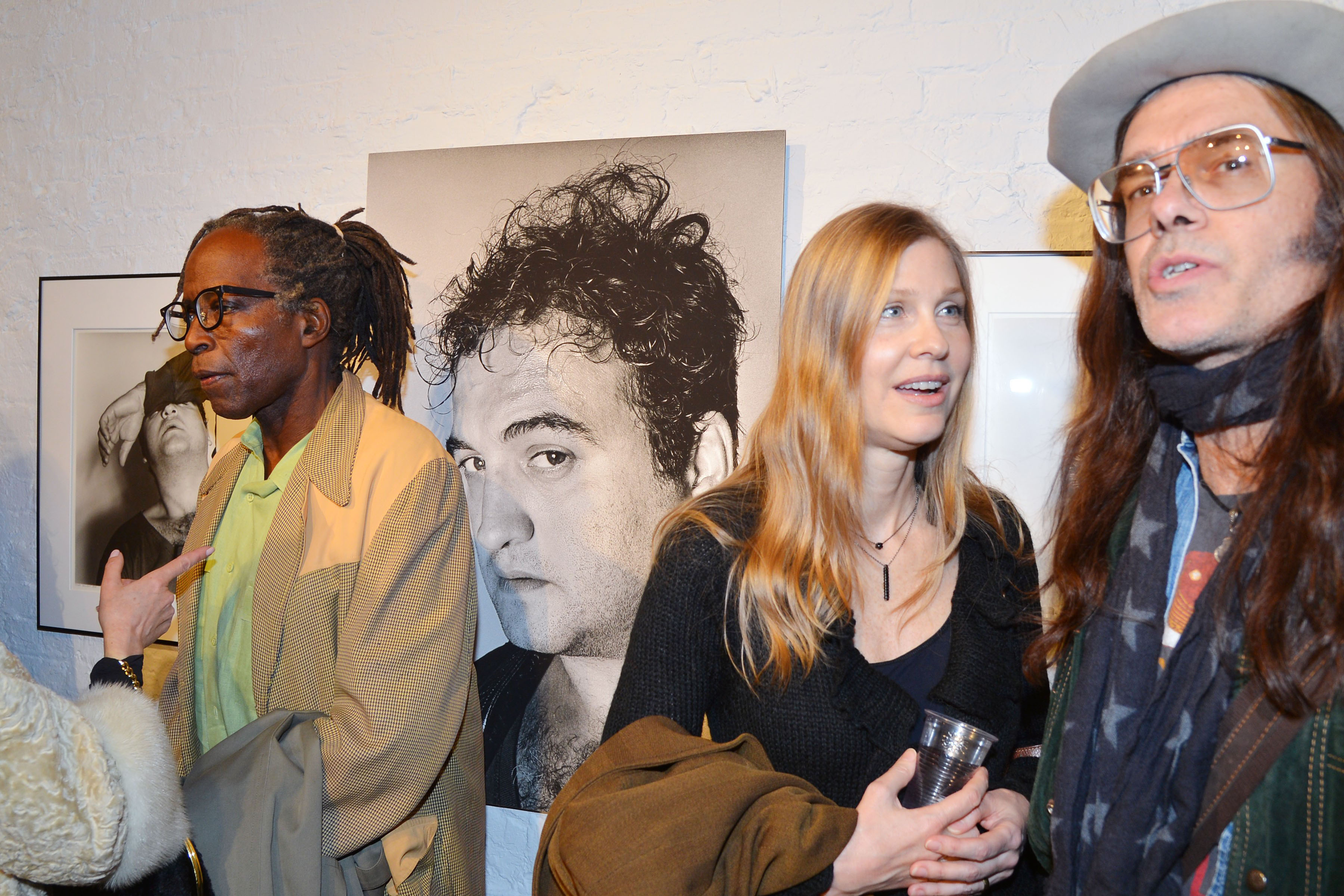 ‘Punks, poets & provocateurs’ at HOWL! Happening 4 Dina Jordan Pattillo, David Pattillo, Atmosphere== An Exhibition of Photographs by MARCIA RESNICK From Her New Book Punks, Poets and Provocateurs:== Howl! Happening: An Arturo Vega Project6 East 1st Street, NYC== February 04, 2016== ©Patrick McMullan== Photo - Patrick McMullan/PMC== ==