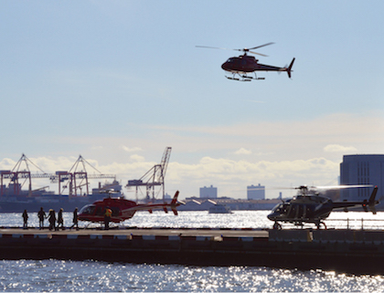 Enough Chopping of the Choppers? 2 Prior to the new deal recently announced by the city, on a clear summer day more than 300 helicopter tours might leave Pier 6 Downtown for trips up and down the Hudson River. | JACKSON CHEN