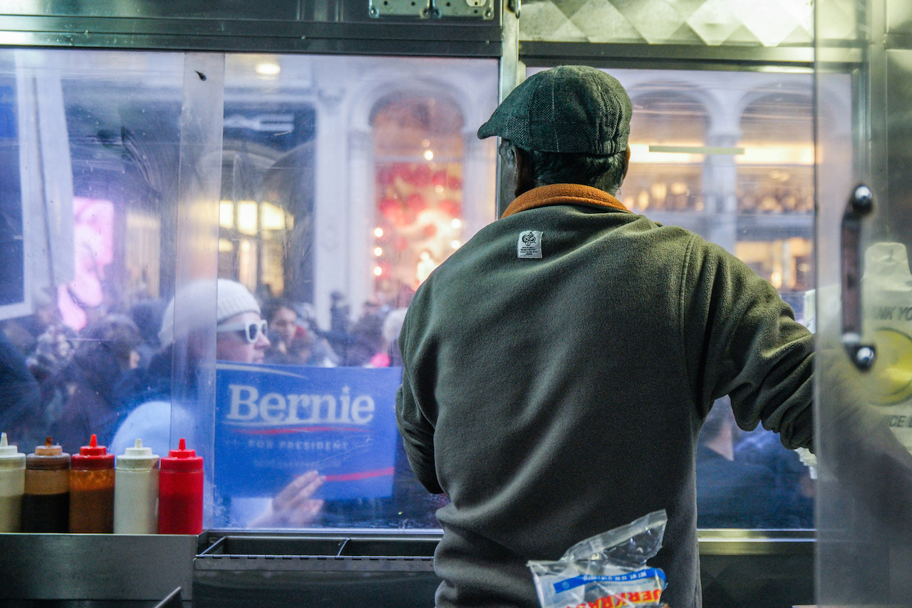 Berning for Sanders, supporters hit the streets 3 SAMSUNG CSC