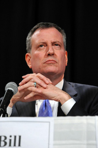 JHL Nursing Home Critics Allege City, State Conflicts of Interest 1 Mayor Bill de Blasio has come under fire from critics of a proposed West 97th Street nursing home for his support of the project. | DONNA ACETO