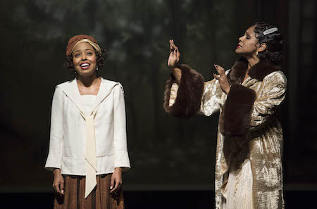 Savion Glover’s Steps, If Not His Feet, Light Up “Shuffle Along” 2 Adrienne Warren and Audra McDonald in "Shuffle Along or the Making of the Musical Sensation of 1921 and All that Followed." | JULIETA CERVANTES