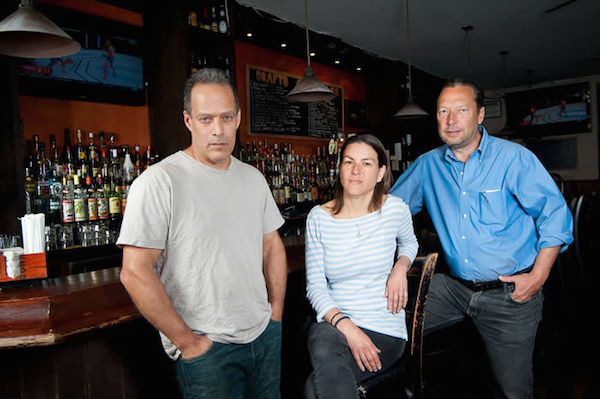 All-In for photojournalism at The Half King 1 L to R: Half King founders Sebastian Junger, Nanette Burstein and Scott Anderson. Photo courtesy The Half King.